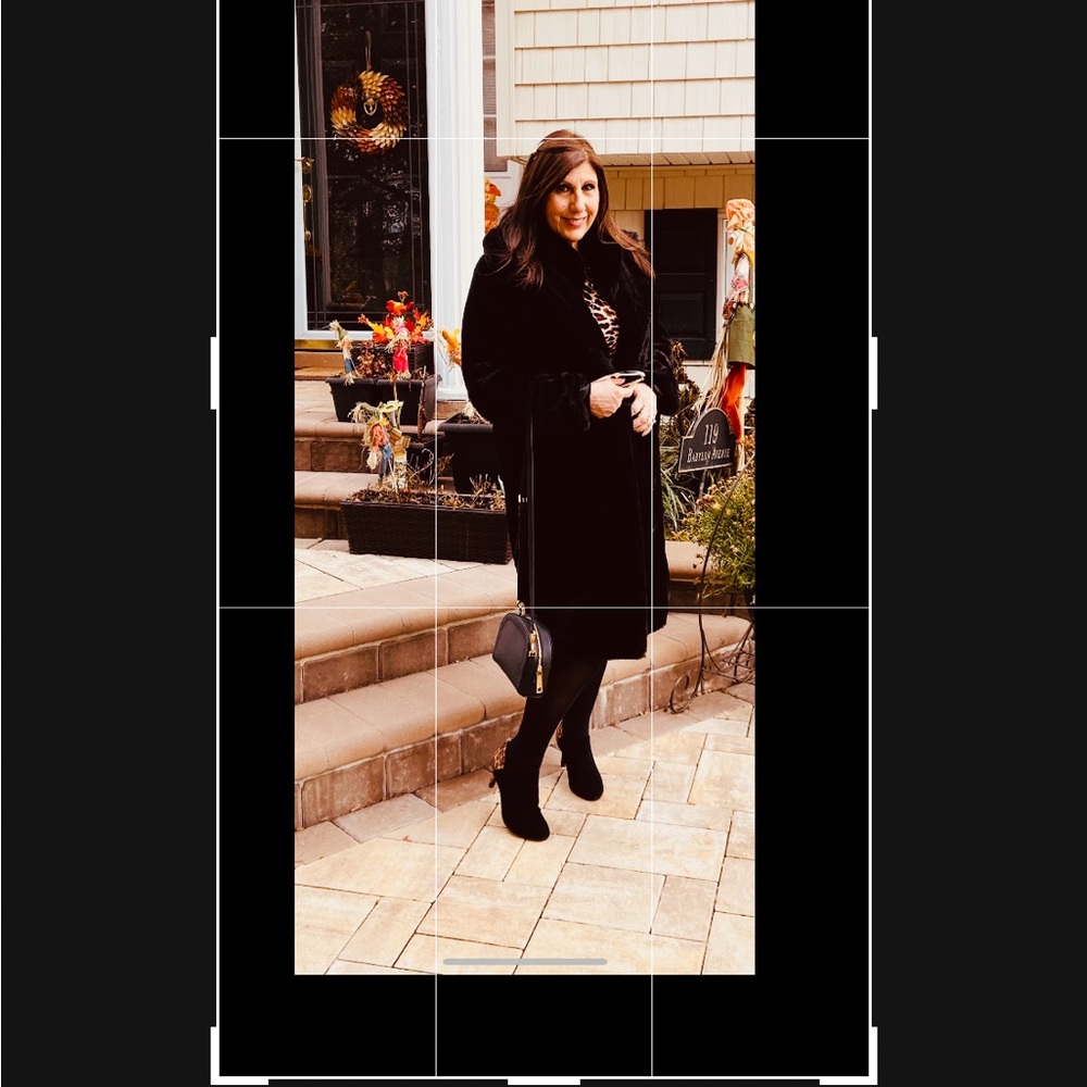 Blank NYC Black soft faux fur  Jacket Sleek and Stylish full medium oversized